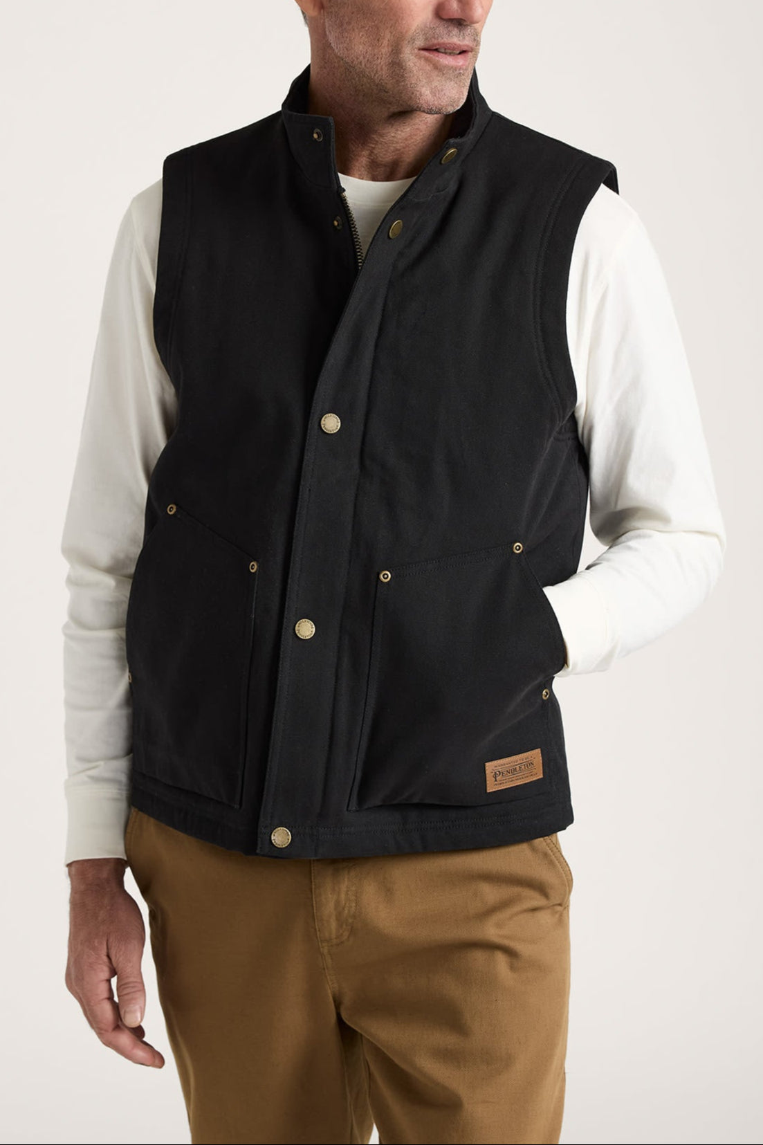 Pendleton Mens Pine Grove Canvas Vest