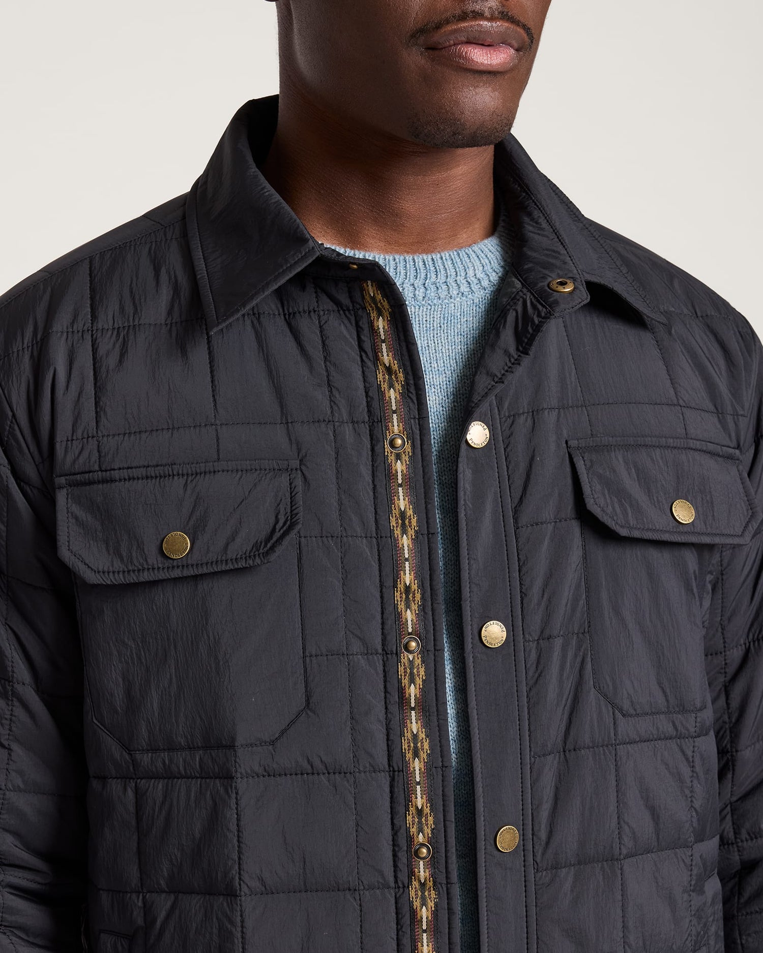 Pendleton Mens Arroyo Crinkle Quilted Shirt Jacket
