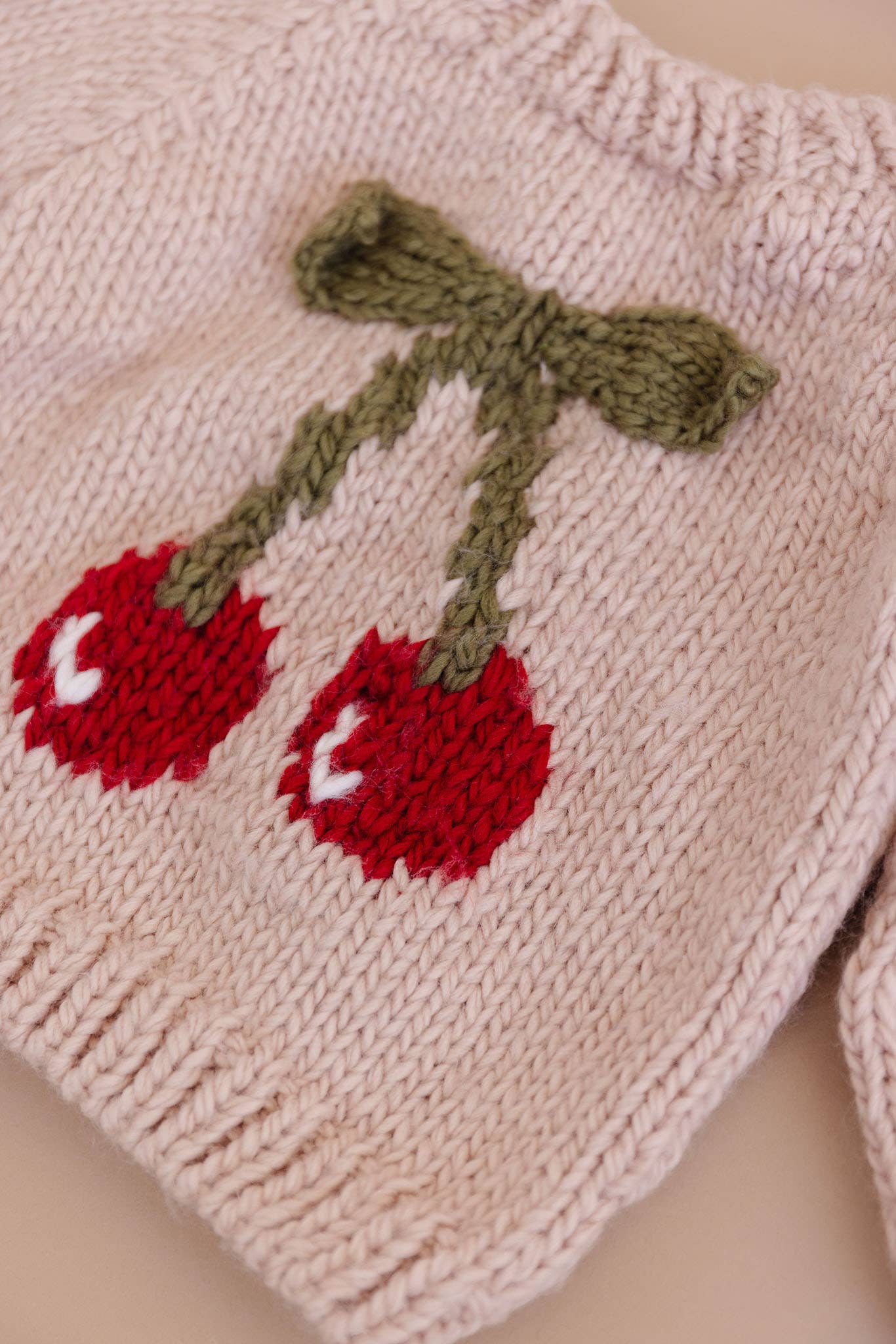 Cherry Pullover Baby Infant Sweater