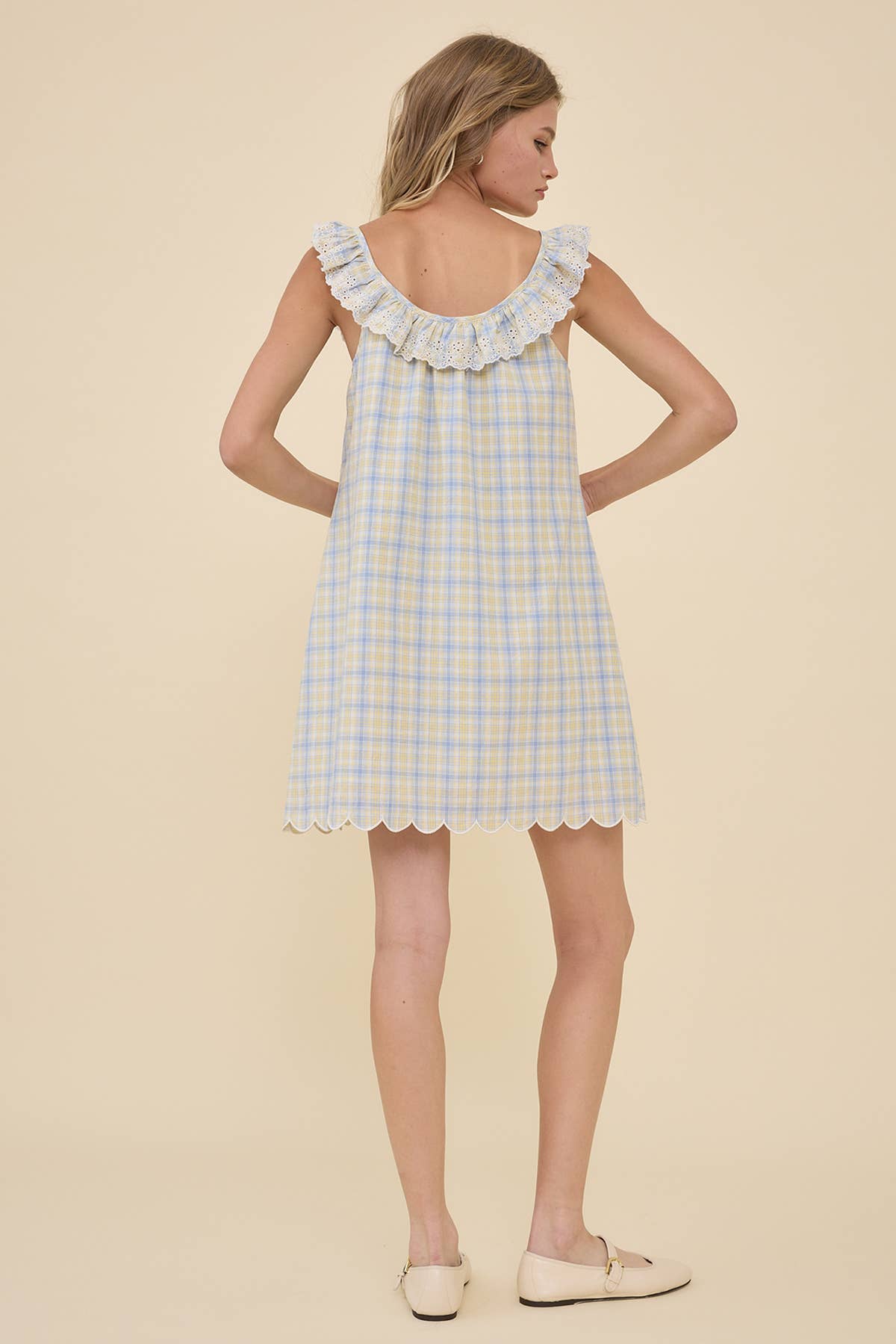 Sunny Embroidered Lace Mini Dress