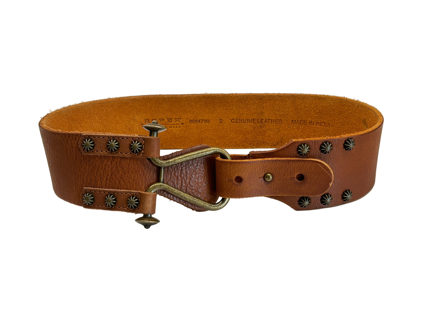 Roper Tapered Buffalo Leather Belt 8864790 womens brown dress belt Boltranchstore.com free shipping brown leather
