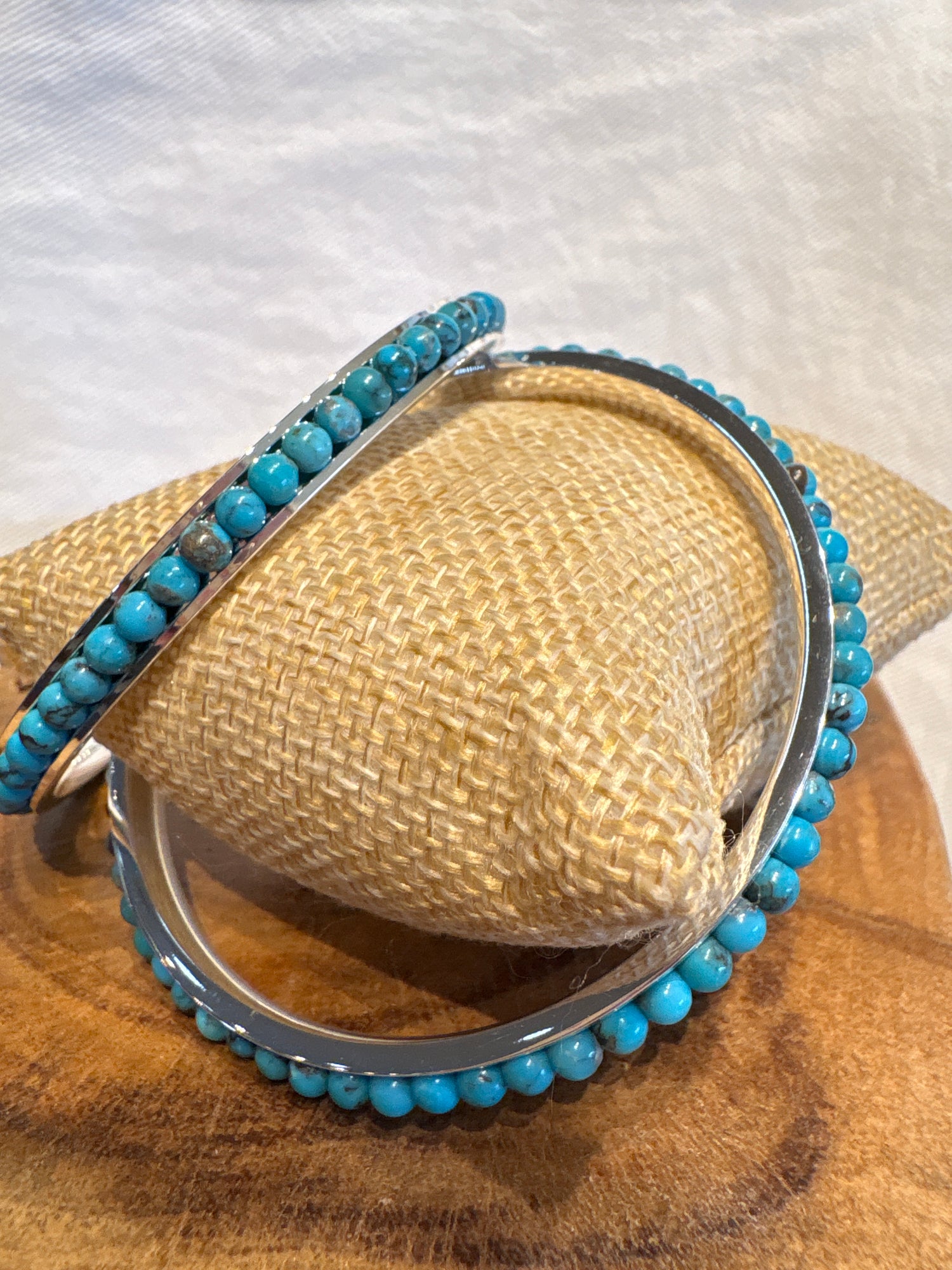 Paige Wallace Turquoise Rounds Bangle