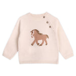 Horse Jacquard Baby Pullover Baby sweater with horse design western boltranchstore.com kids country 