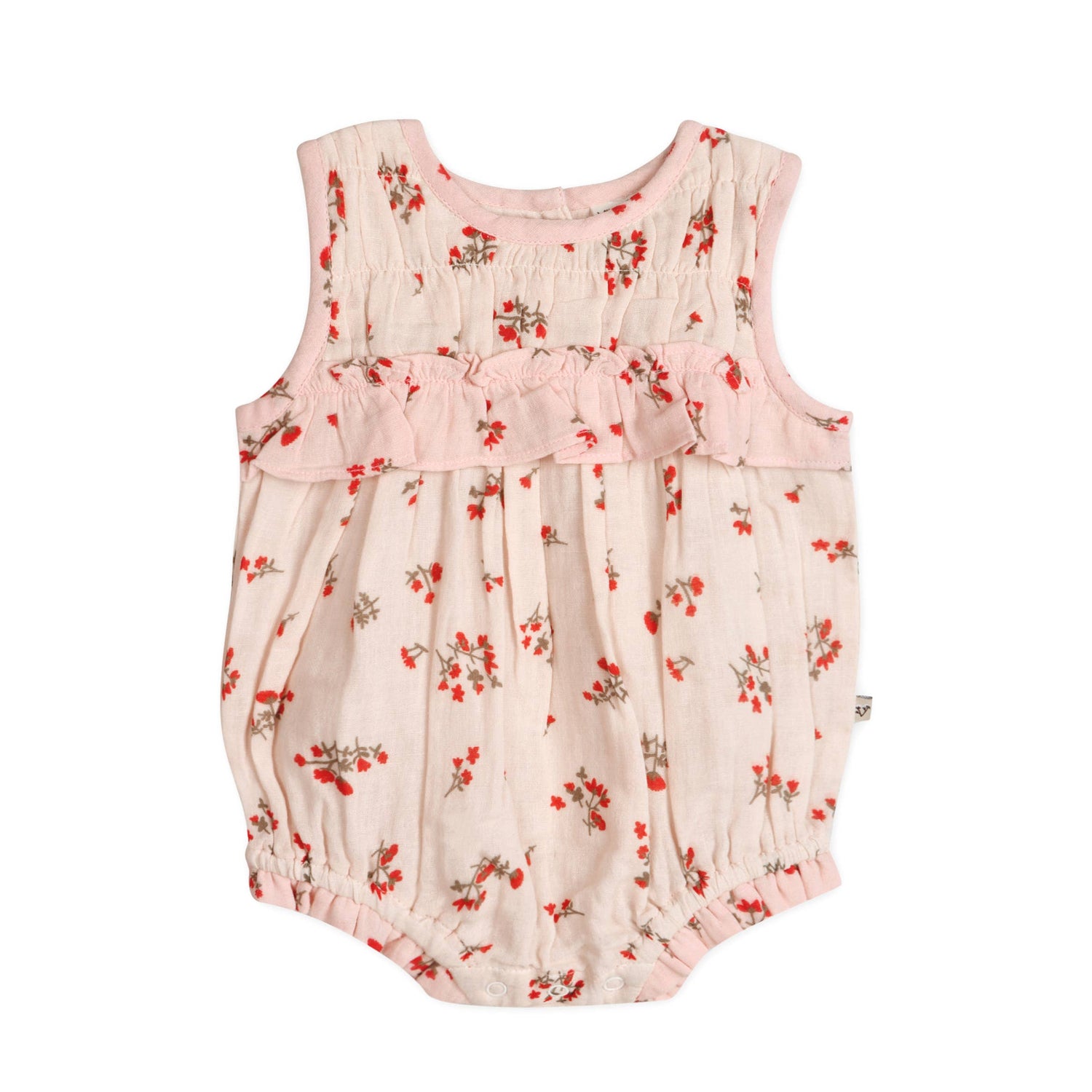 Nora Floral Baby Romper with Headband