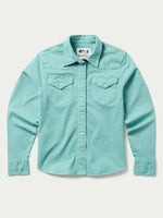 Schaefer Womens Western Denim Snap Shirt Turquoise at boltranchstore.com free shipping western shirt womens rodeo shirt  western shirt 