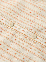 Schaefer Womens Printed Reata Shirt button front placket on a stretch cotton print Park City