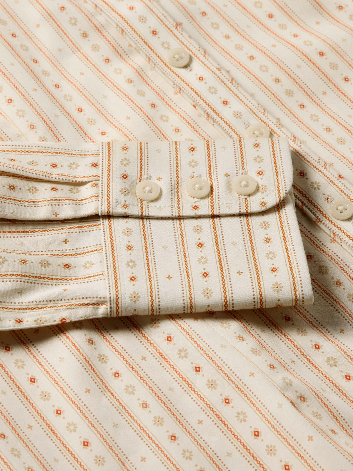 Schaefer Womens Printed Reata Shirt three button cuff on a long sleeve cowgirl shirt ranch wear