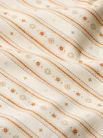 Schaefer Womens Printed Reata Shirt cotton with three percent stretch in a crisp printed weave