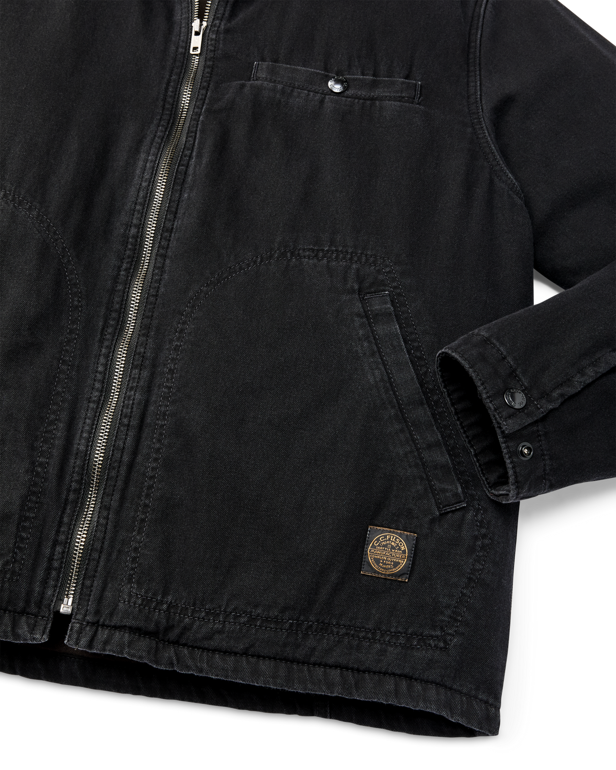 Western clothing Utah ranch wear mens fashion Denim Tacoma Jacket Rinsed Black SKU F1420485237 Boltranchstore.com free shipping