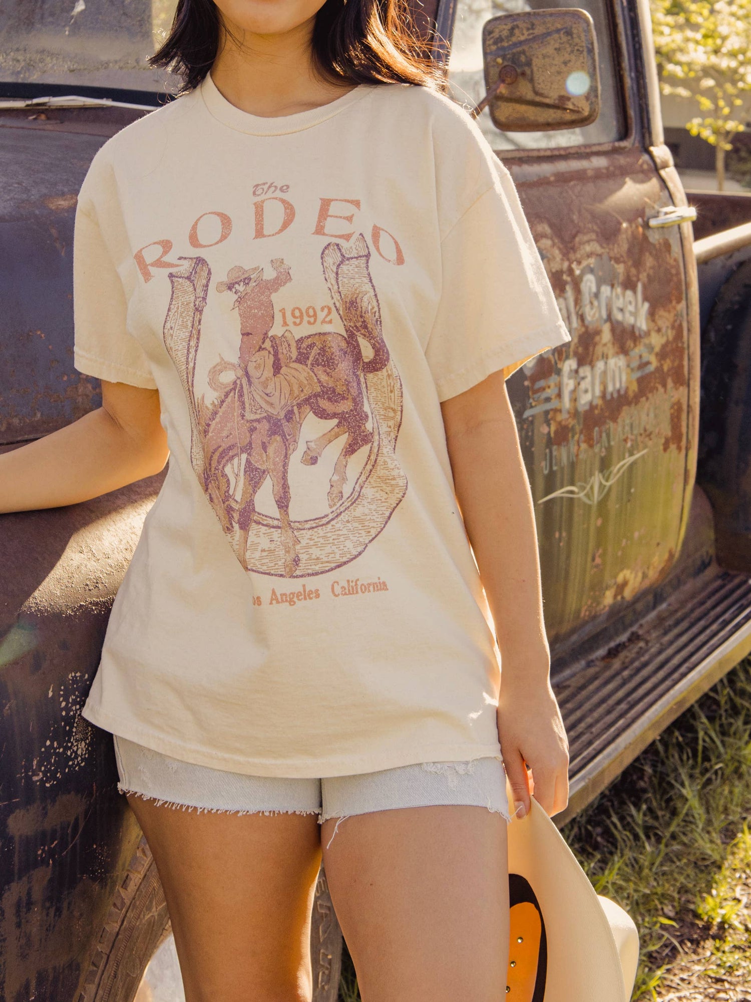 The Rodeo Thrifted Graphic T Shirt
