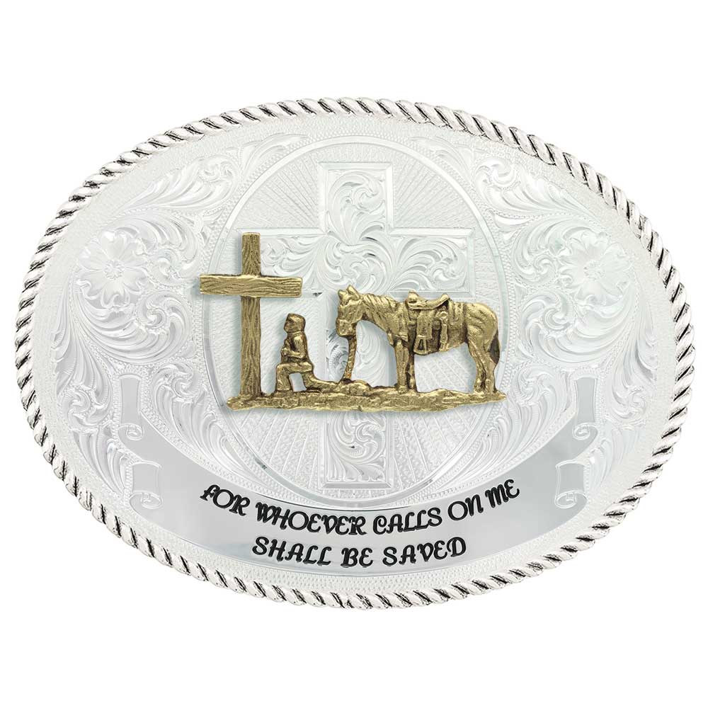 Faith and Wisdom Western Belt Buckle