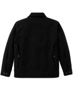 Filson Mackinaw Wool Cruiser Jacket Charcoal full width rear map pocket that is a signature Cruiser feature Park City