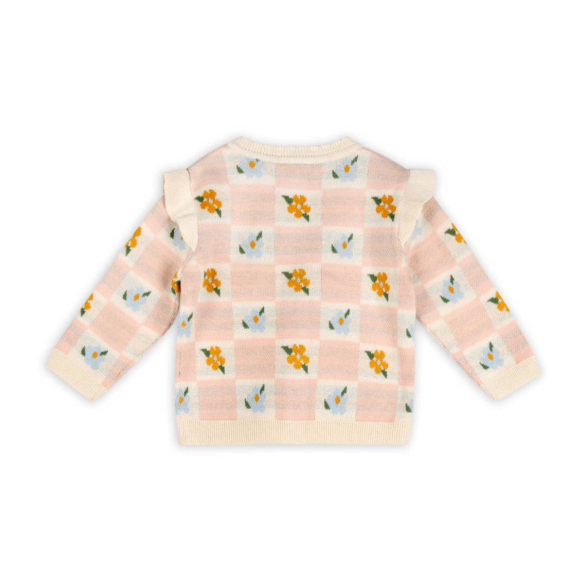 Mia Jacquard Knit Baby Cardigan