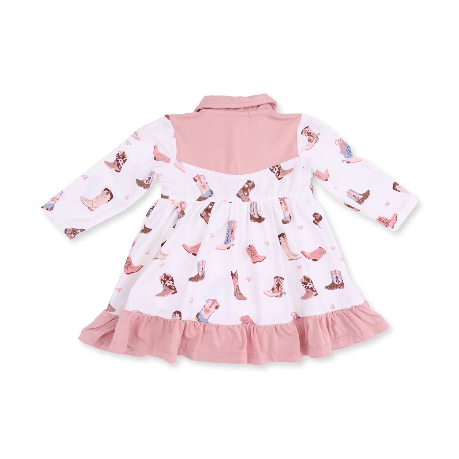Buckarette Boots Long Sleeve Cowboy Bodysuit Dress