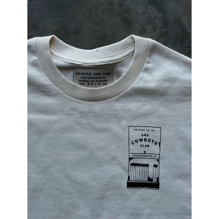 Sad Cowboys Club Matchbook Tee