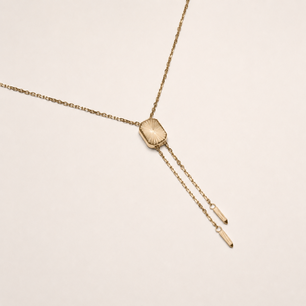 Hayden Bolo Tie Necklace Gold