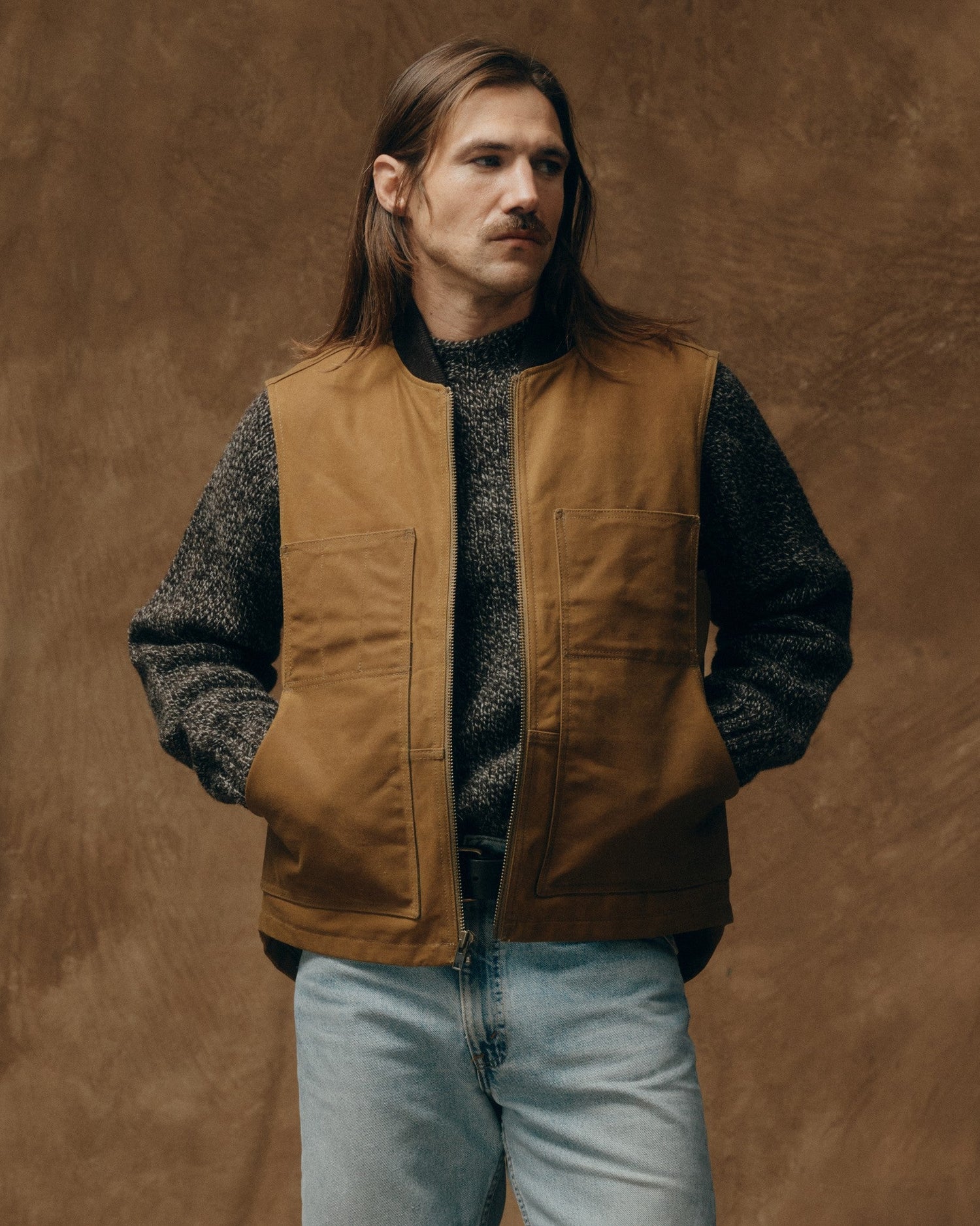 Filson Mens Tin Cloth Insulated Work Vest
