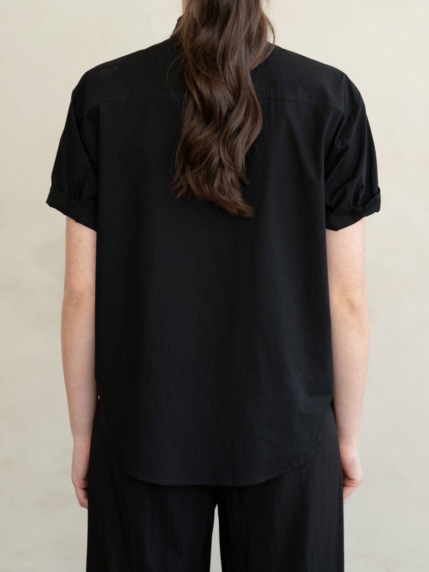 Grace Rolled Short Sleeve Button Up Shirt