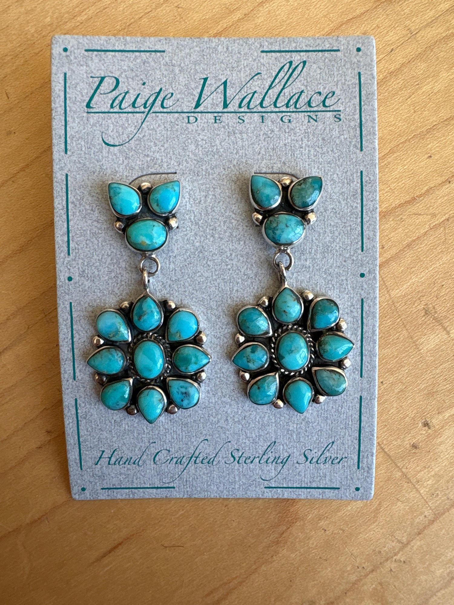 Paige Wallace Turquoise Cluster Earring
