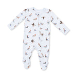 Western baby clothing kids western boutique Utah American Ducks 2 Way Zipper Footie 651F26ADU Boltranchstore.com free shipping