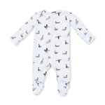 Kids western boutique Utah baby western fashion American Ducks 2 Way Zipper Footie 651F26ADU Boltranchstore.com free shipping