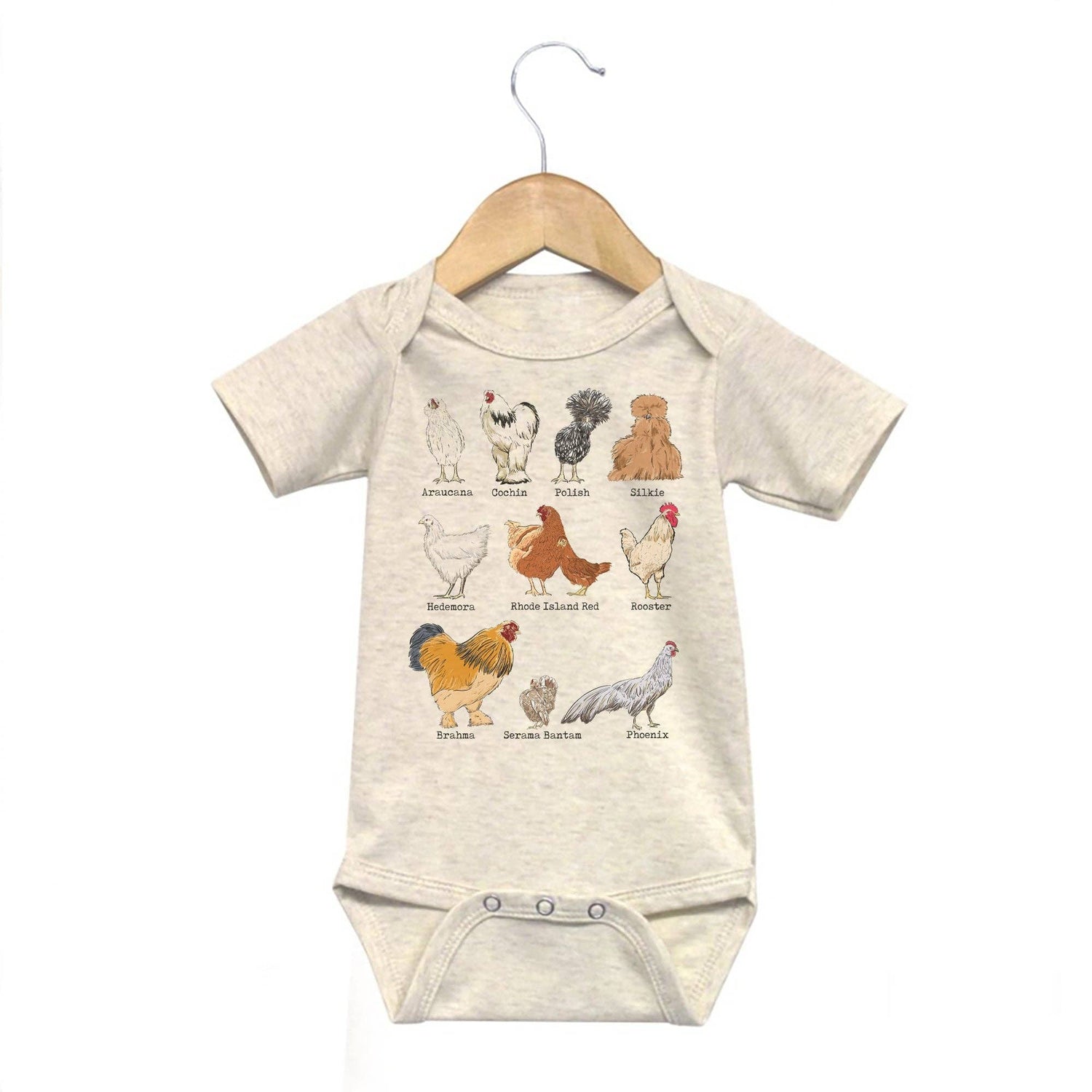 Chicken Breeds Infant Onesie