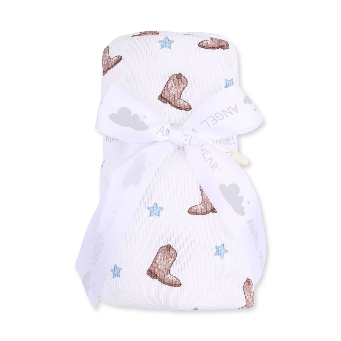 Mini Cowboy Boots Swaddle Blanket