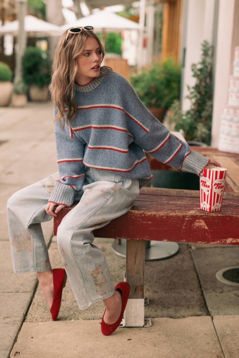 Rebecca Stripe Sweater Top
