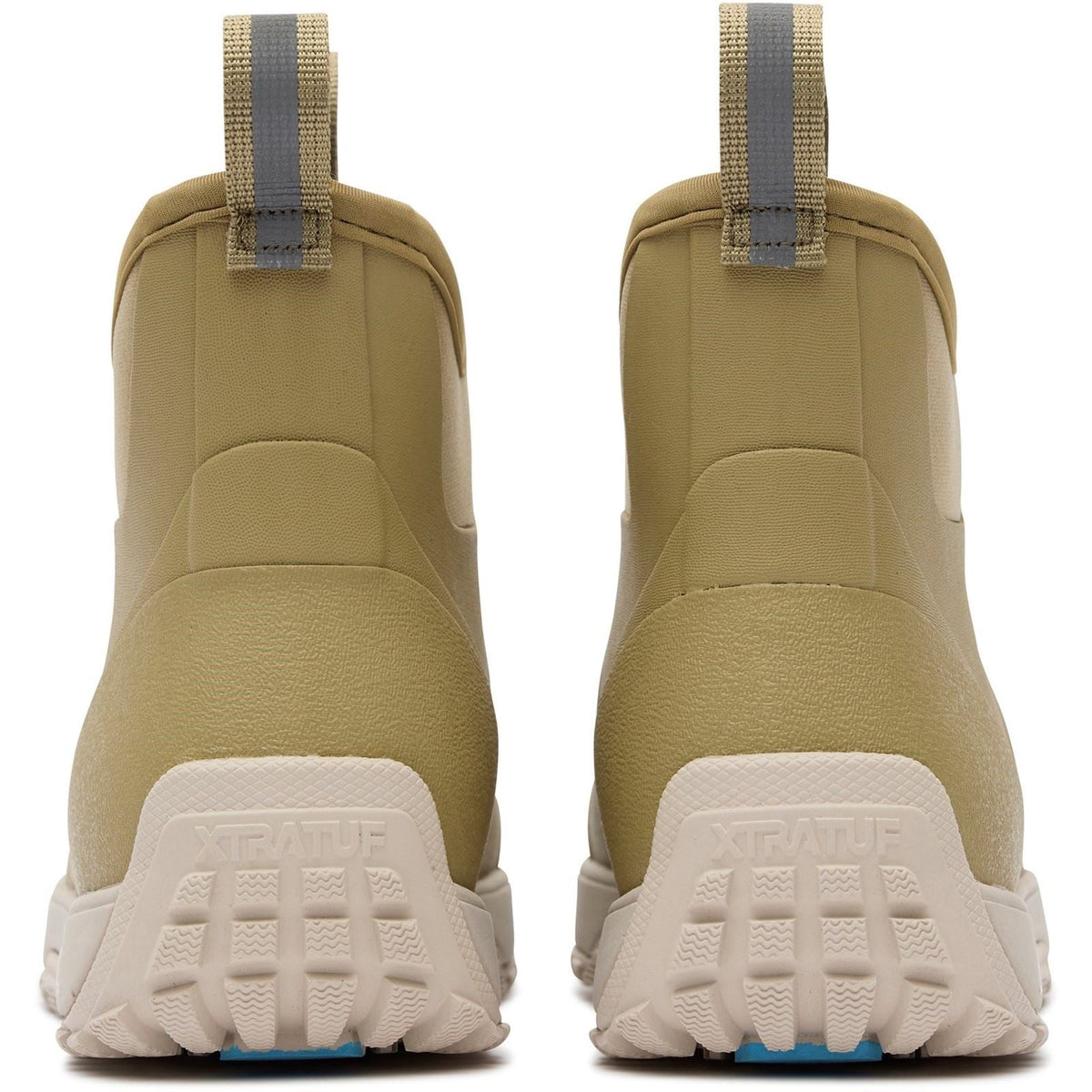 XTRATUF Womens Ice Fleece Lined Ankle Deck Boot Sea Kelp chunky heel tread built for icy barn mornings in Utah