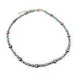 Blue Turquoise Bead Necklace boltranchstore.com shop at bolt ranch store navajo pearls