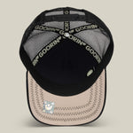 Goorin Bros Denim Raging cream underbrim beneath the brim for a quiet contrast Kamas Utah