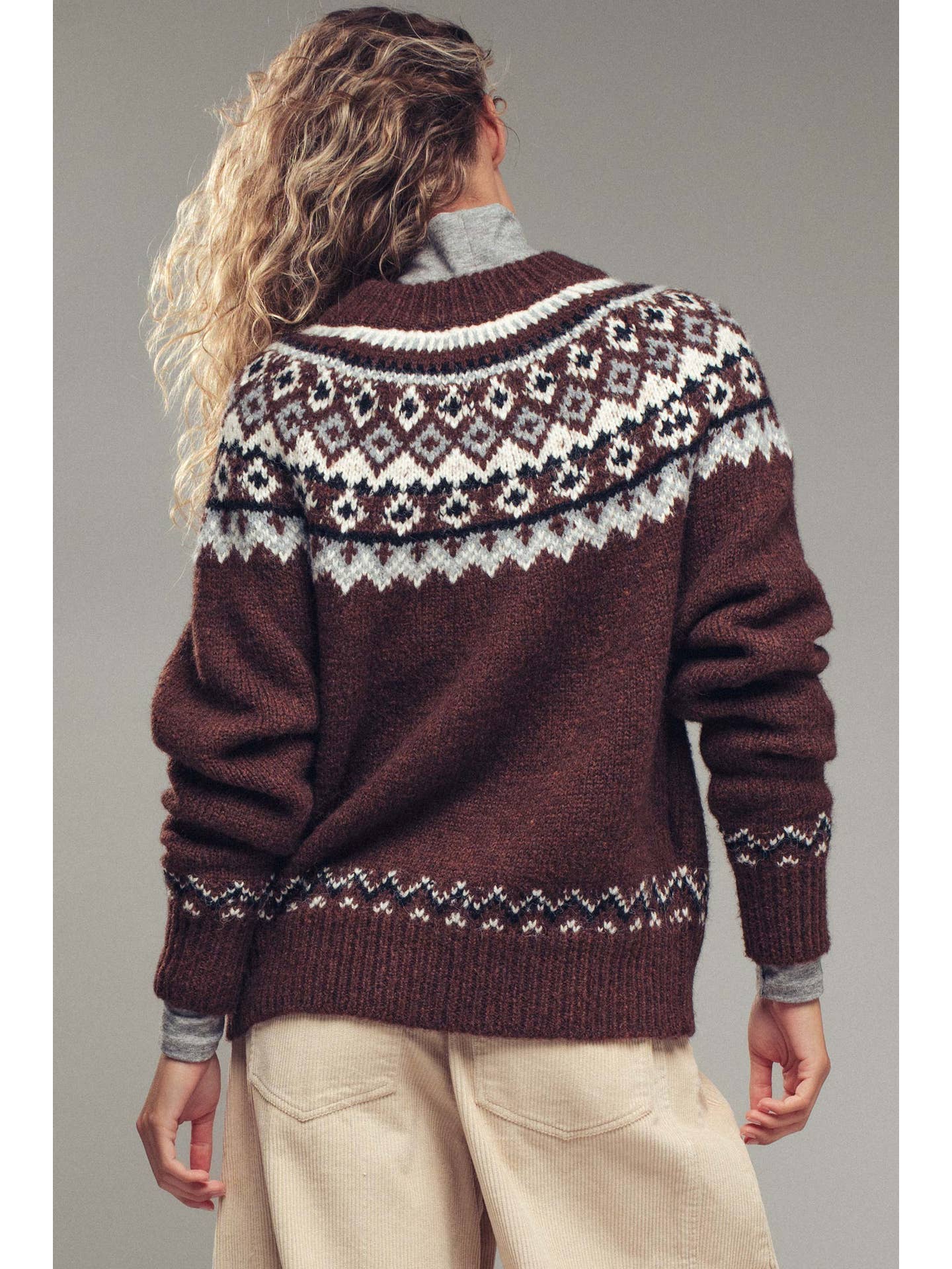 Nordic Zip-Up Cardigan