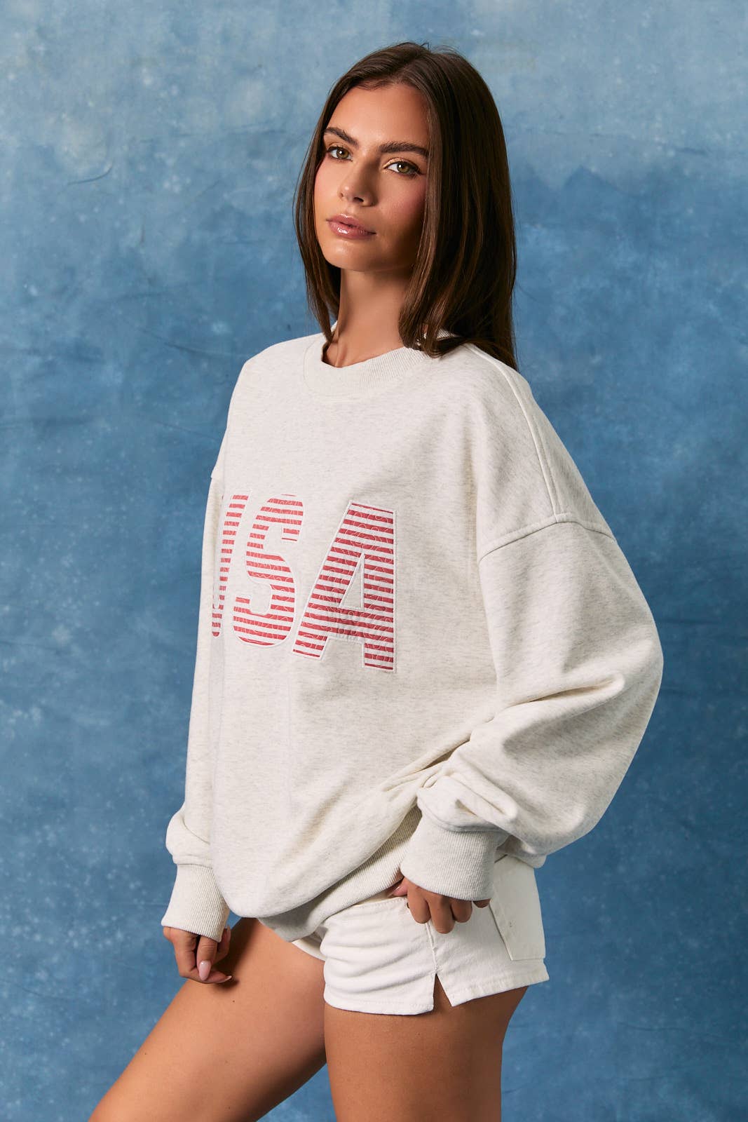 USA Oversized Crew Neck