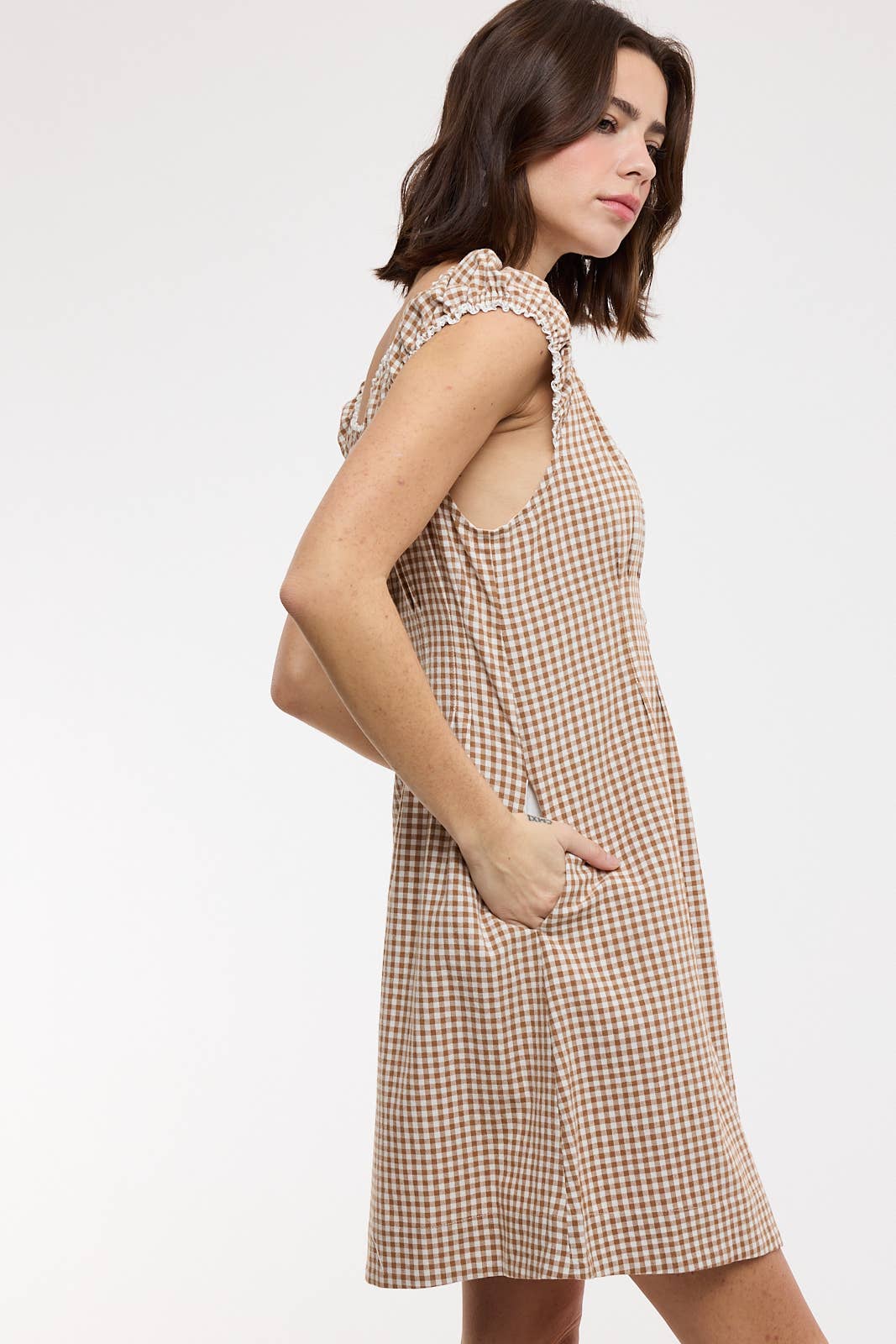 Mandalyn Gingham Mini Dress