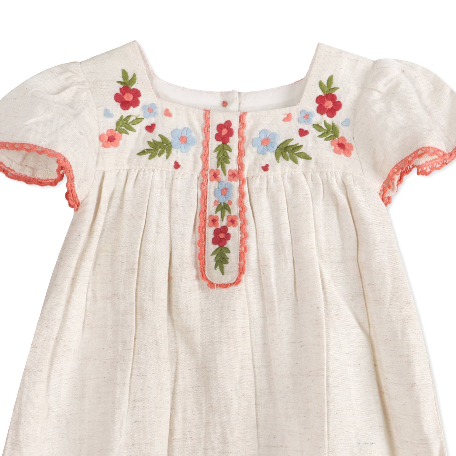 Gaby Embroidered Baby Dress with Bloomer