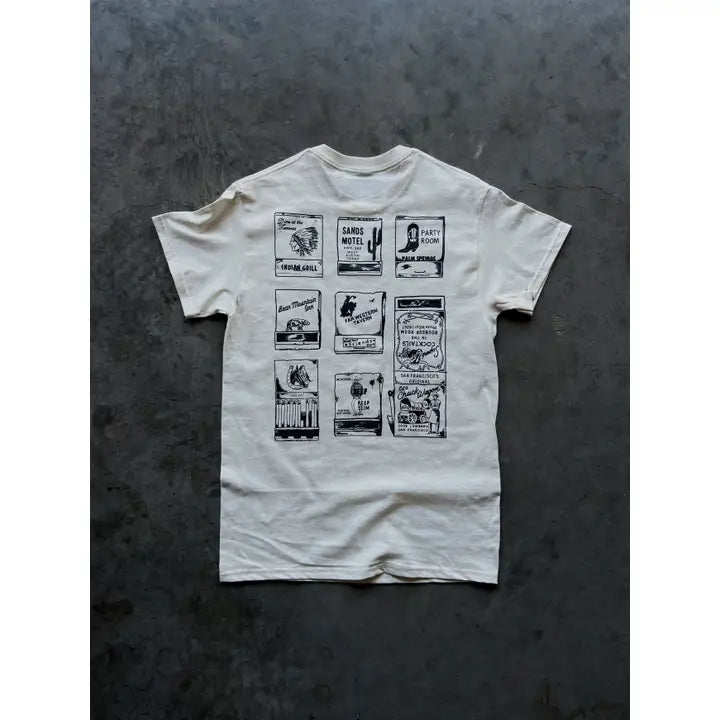 Sad Cowboys Club Matchbook Tee