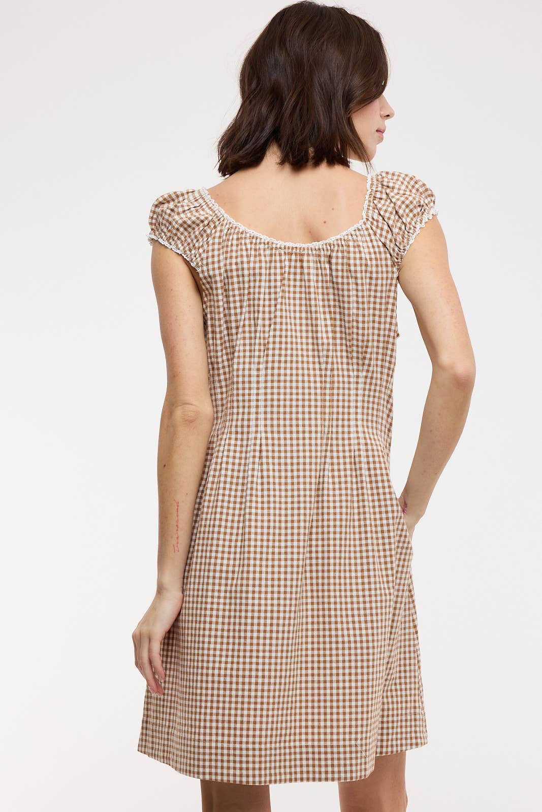 Mandalyn Gingham Mini Dress