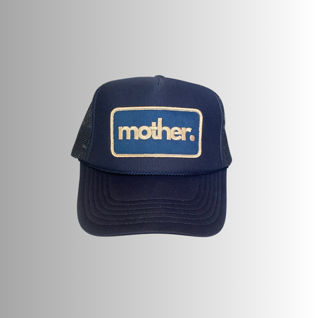 Mother Patch Trucker Hat in Navy