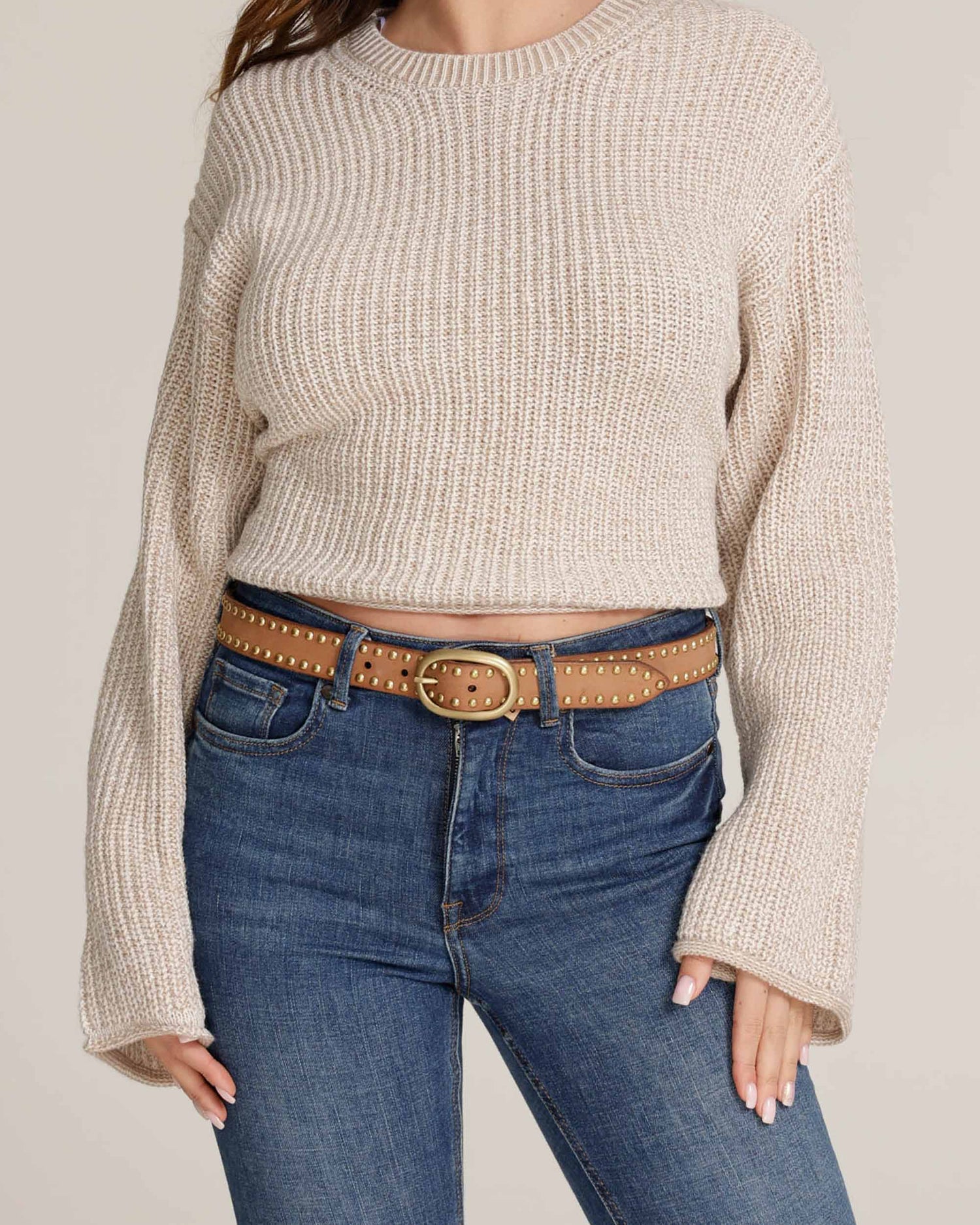 Dara Studded Leather Belt