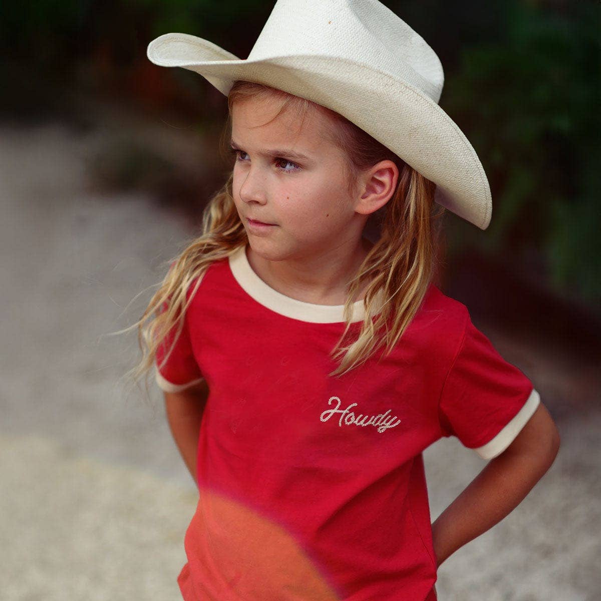 Howdy Toddler Vintage Ringer Tee