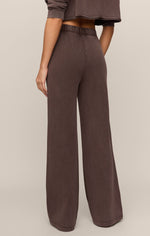 Z Supply Hunter Knit Pant Dark Chocolate ZP253872 - Womens Western Fashion Style