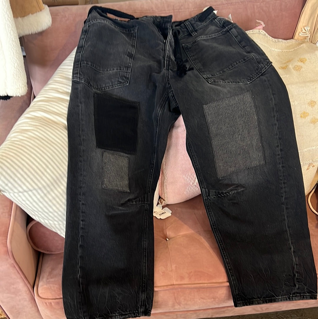 Free People Moxie Low Slung Pull on Barrel - Night Hawk 2