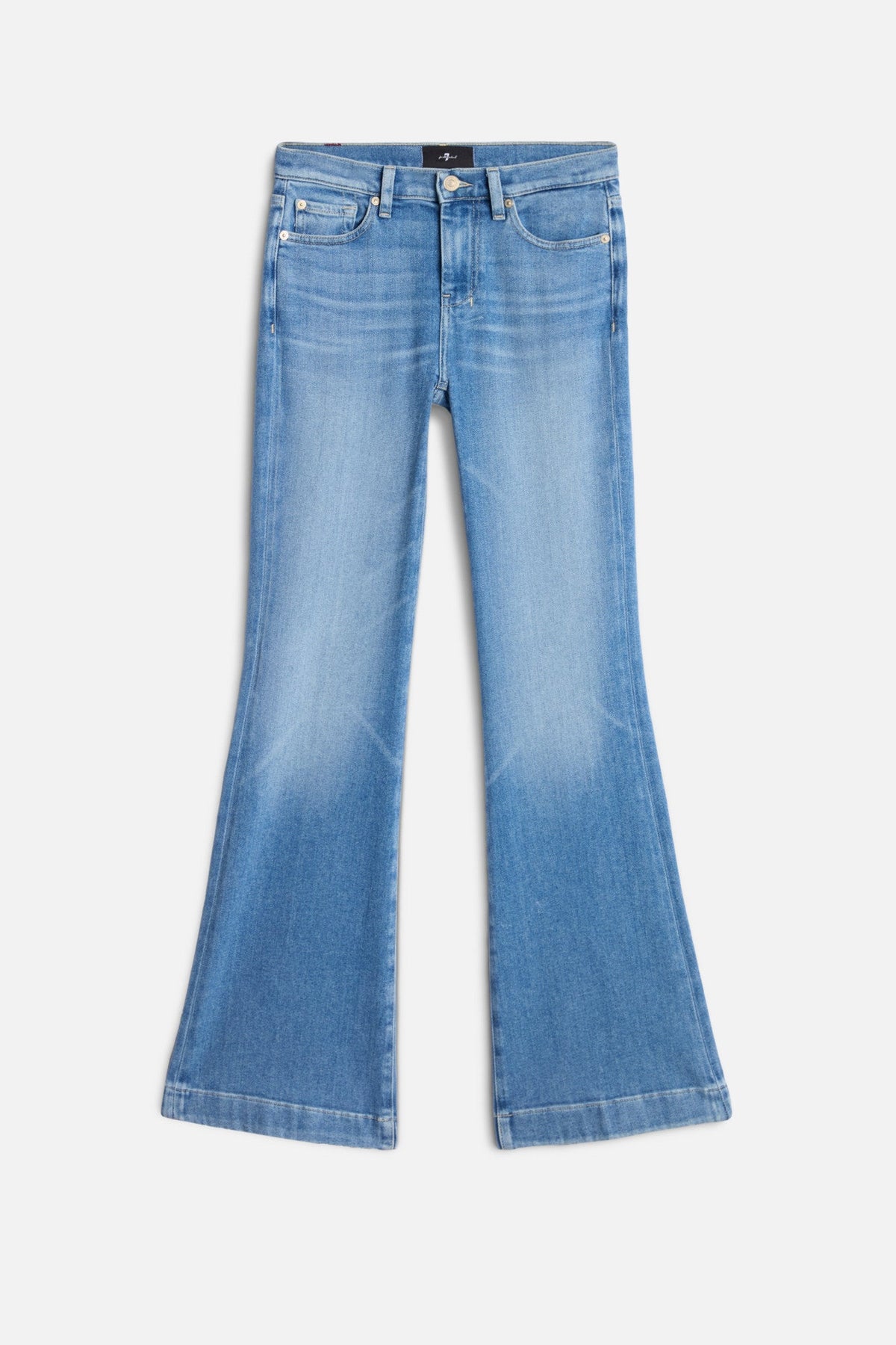 7 For All Mankind Dojo in Slim Illusion Bluehaven dressed up or down wide leg jean for rodeo season and everyday wear Utah