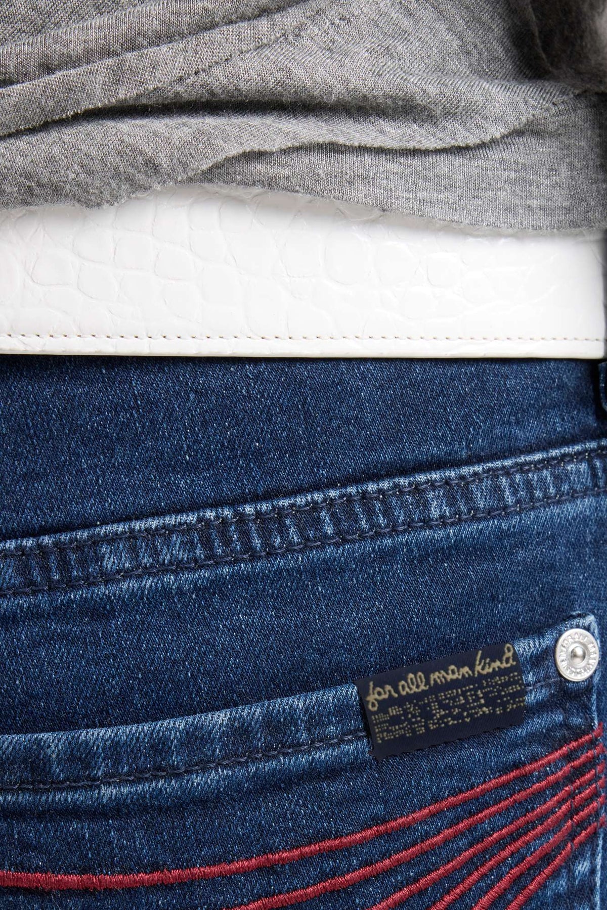 DOJO 36 in Denim Shadowleaf extra long 36 inch inseam for an elongated cowgirl silhouette rodeo