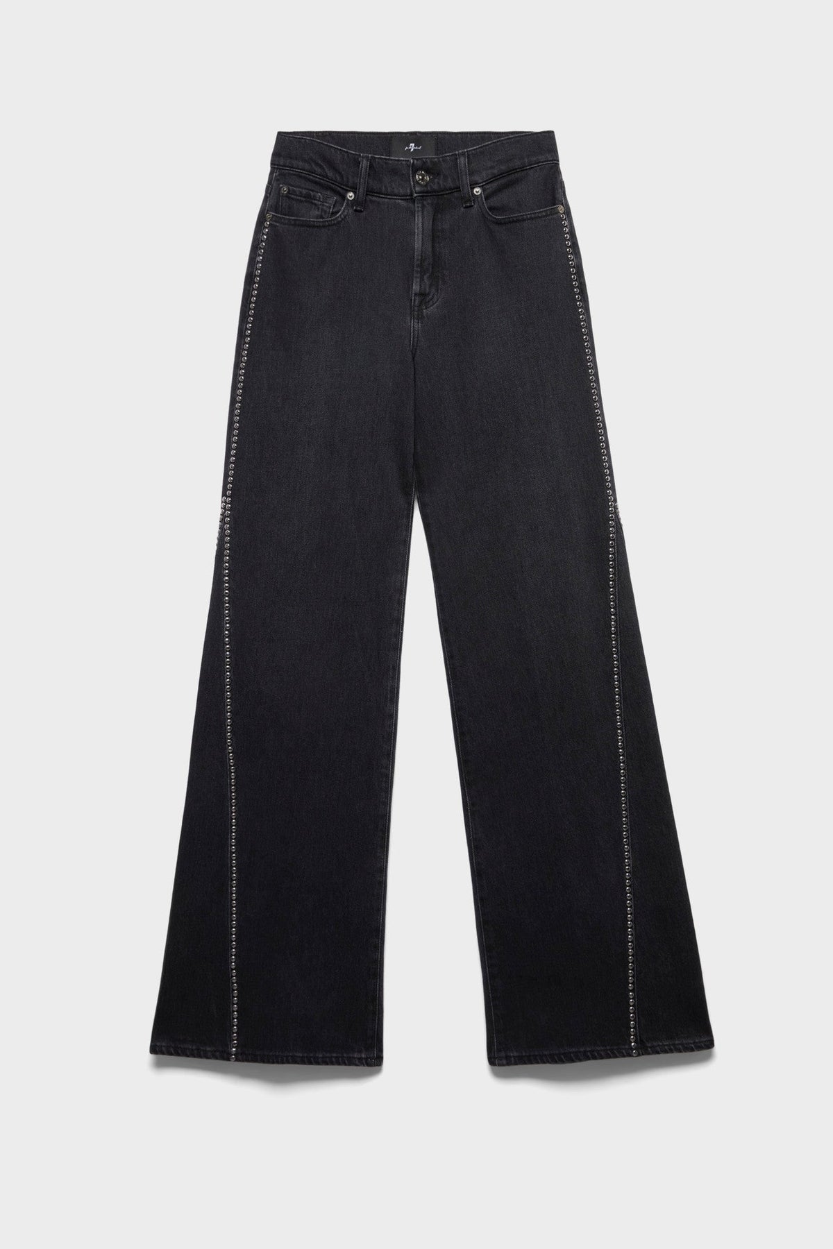 7 For All Mankind Lotta in Denim Nocturne black wash denim with comfort stretch cotton womens western boutique Utah SKU 7UG20C313S8