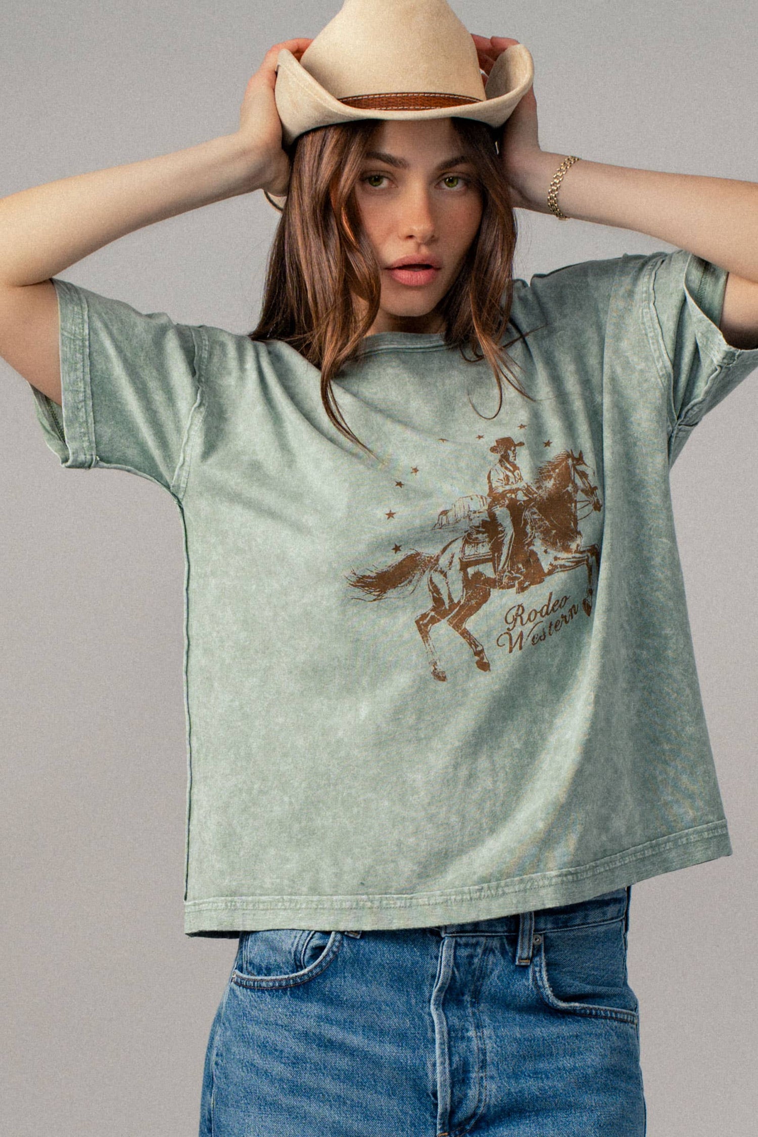Rodeo Western Oversized Tee