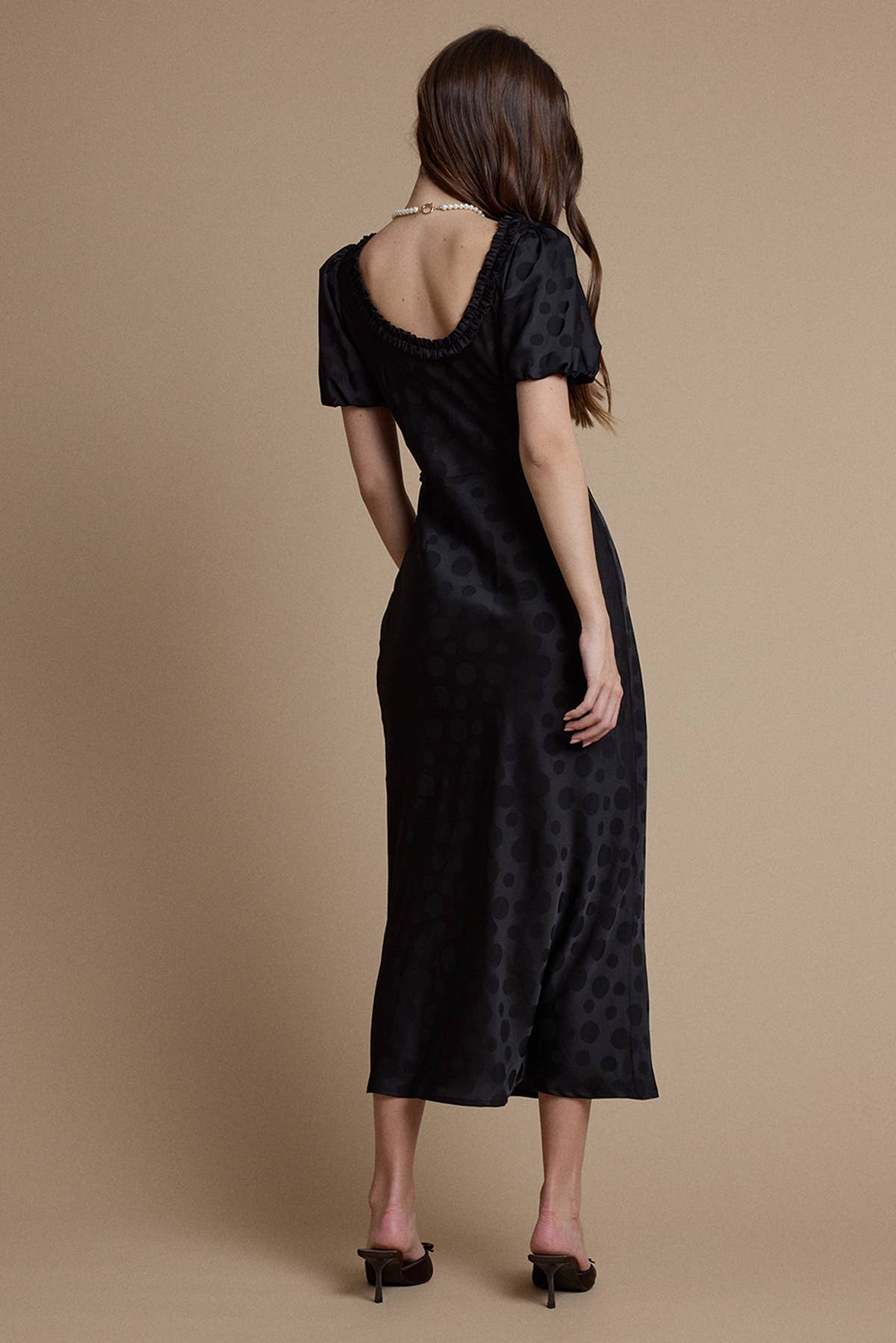 Lily Ruffle Trim Polka Dot Dress