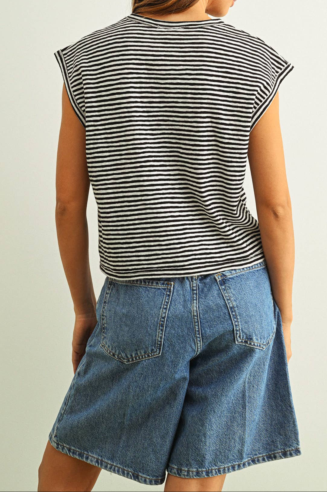 Sammie Striped Slub Top