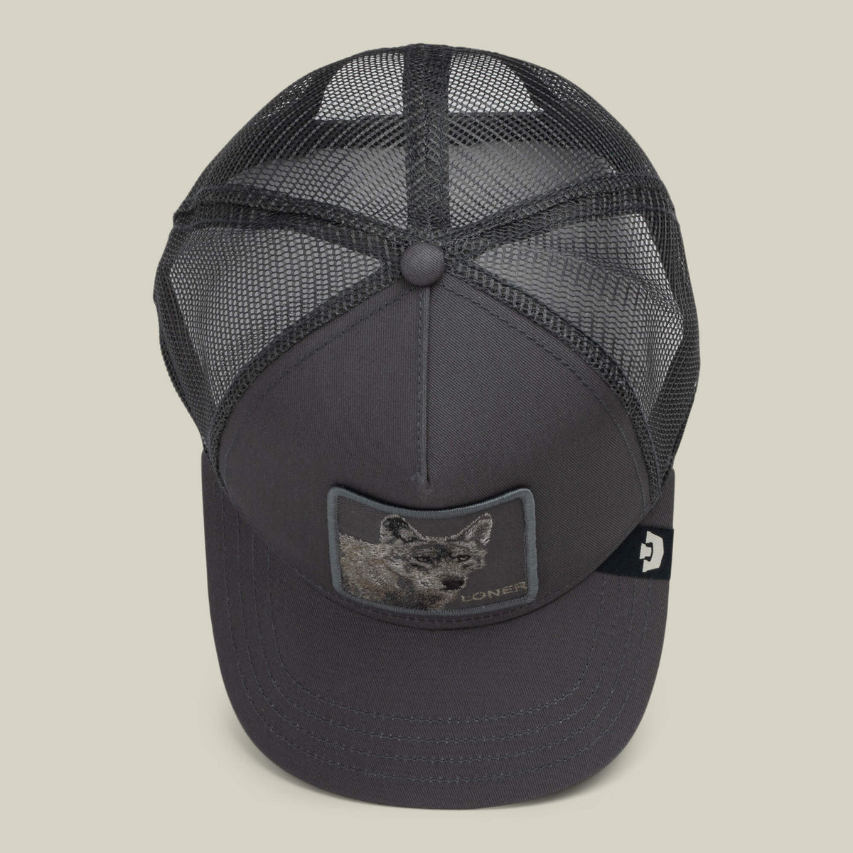 Goorin Bros Circle of Life Loner six panel crown with a matching covered top button and clean seams rodeo ready