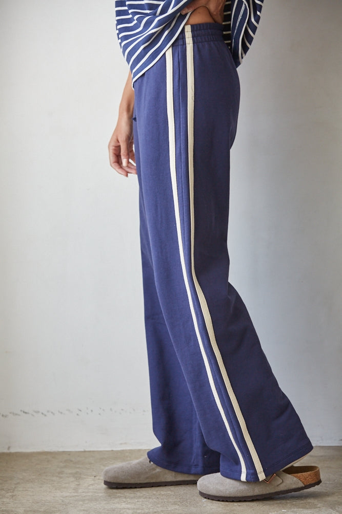Sporty Cotton Drawstring Pants